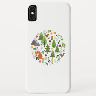 Scandinavian Style Illustrations Circle Case-Mate iPhone Case