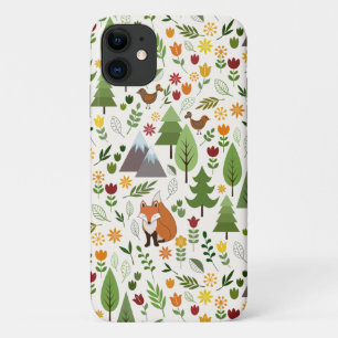 Scandinavian Style Illustrations on Cream Pattern Case-Mate iPhone Case