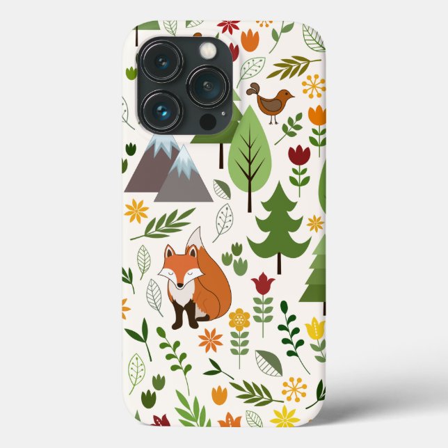 Scandinavian Style Illustrations on Crm Lg Pattern Case-Mate iPhone Case (Back)