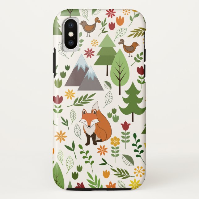 Scandinavian Style Illustrations on Crm Lg Pattern Case-Mate iPhone Case (Back)