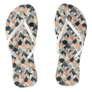 Scandinavian Style Mountain Pattern Jandals