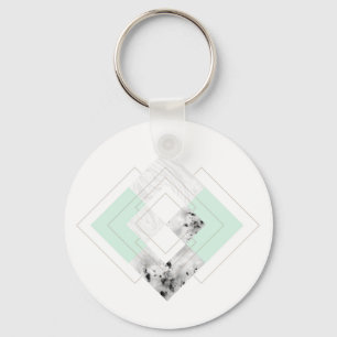 Scandinavian Style Outlined Design Key Ring