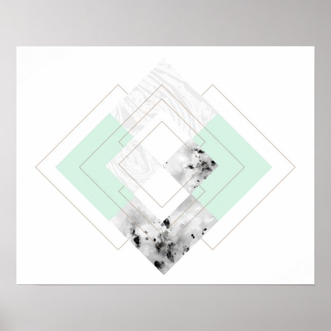 Scandinavian Style Outlined Design Poster (Front)