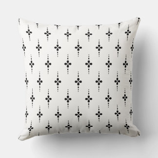 Scandinavian Style Pattern Black and White Cushion