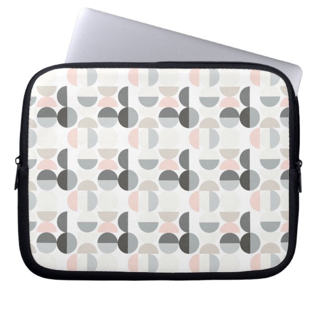 Scandinavian Style Semi-Circle Pattern Laptop Sleeve (Front)