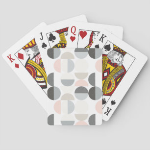 Scandinavian Style Semi-Circle Pattern Playing Cards
