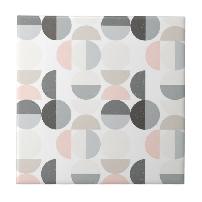 Scandinavian Style Semi-Circle Pattern Tile (Front)