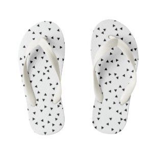 Scandinavian Style Triangle Pattern Kid's Jandals
