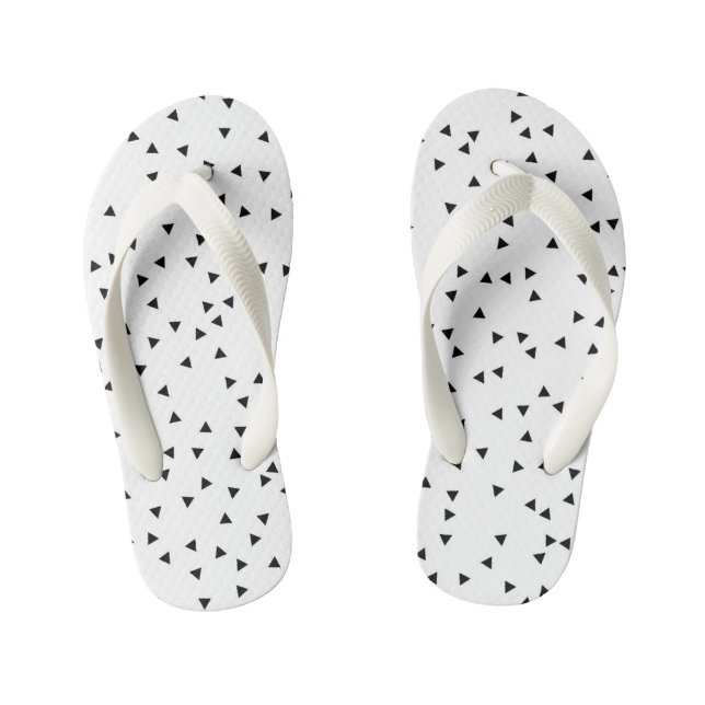 Scandinavian Style Triangle Pattern Kid's Jandals (Footbed)