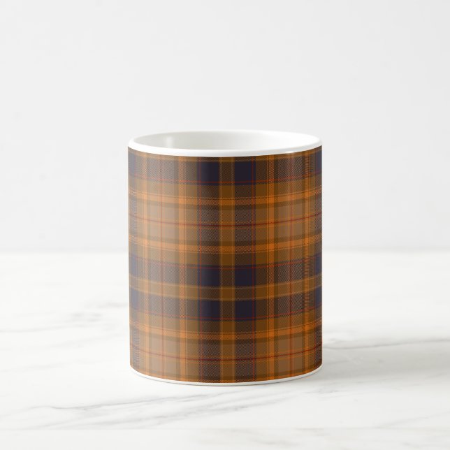 Scandinavian Style Vintage Plaid Coffee Mug (Center)