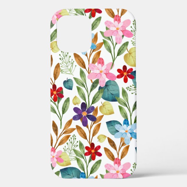 Scandinavian Summer Colourful Spring Flowers Case-Mate iPhone Case (Back)