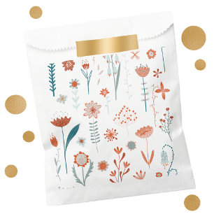 Scandinavian Summer Flowers Favour Bags
