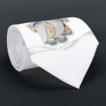 Scandinavian Thumbs Up Gnome and Snow Drifts Tie<br><div class="desc">Cute thumbs-up bearded gnome in the snow on the front of this tie is for for any occasion. Great for yourself or give as gifts. MORE designs in store. Cool for the office, a night on the town, a wedding, for the groom or groomsmen or give as a gift to...</div>