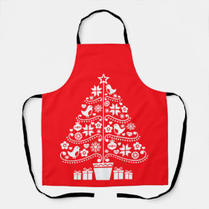 Scandinavian Traditional Christmas Decorations Apron