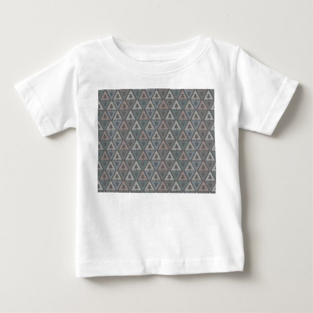 Scandinavian Triangles Baby T-Shirt (Front)