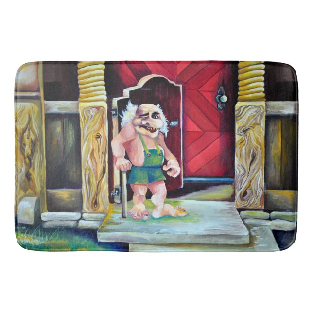 Scandinavian Troll - Equinus Bath Mat (Front)
