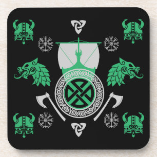 Scandinavian Viking Norsemen Home Decor Coaster