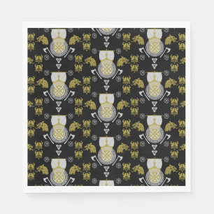 Scandinavian Viking Norsemen Home Decor Napkin