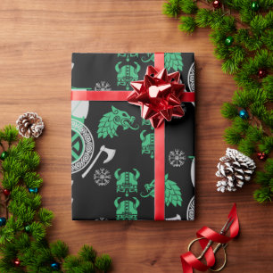 Scandinavian Viking Norsemen Home Decor Wrapping Paper