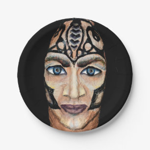 Scandinavian viking paper plate