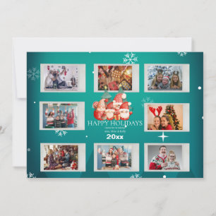 Scandinavian Watercolor Christmas Gnomes Photo Announcement