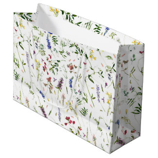Scandinavian Wildflowers Meadow Large Gift Bag