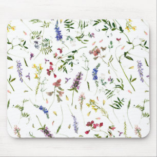 Scandinavian Wildflowers Meadow Mouse Pad