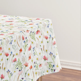 Scandinavian Wildflowers Meadow Tablecloth