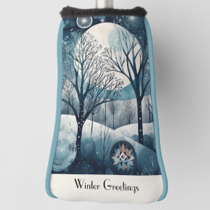Scandinavian Winter, customisable Golf Head Cover