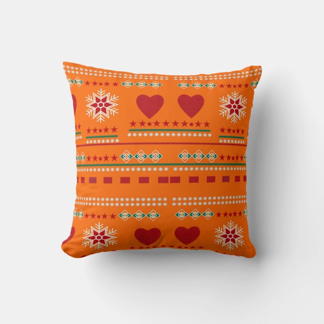 Scandinavian Winter Scene Cushion (Front)