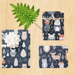 Scandinavian Woodland Animals Christmas winter<br><div class="desc">This design may be personalised by choosing the Edit Design option. You may also transfer onto other items. Contact me at colorflowcreations@gmail.com or use the chat option at the top of the page if you wish to have this design on another product or need assistance with this design. See more...</div>