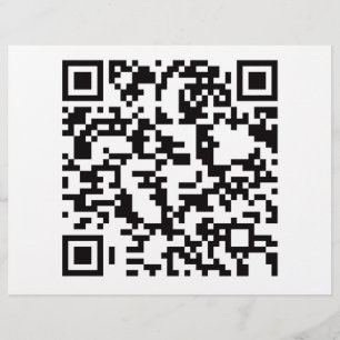 Scannable QR Bar code Flyer