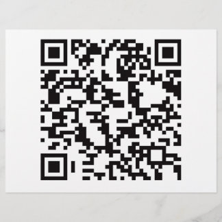 Scannable QR Bar code Flyer