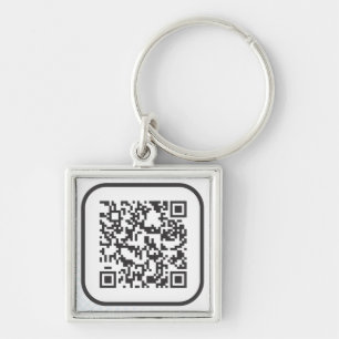 Scannable QR Bar code Key Ring
