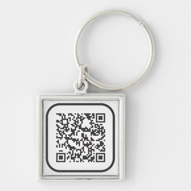 Scannable QR Bar code Key Ring (Front)