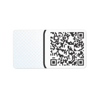Scannable QR Bar code Label
