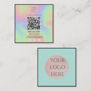 Scannable QR code Social Media business cards