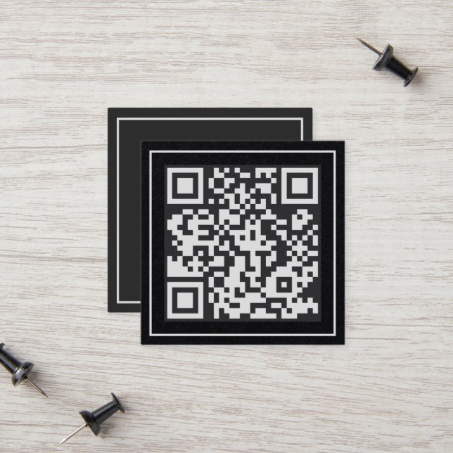 Scannable QR Premium Calling Card (Front/Back In Situ)