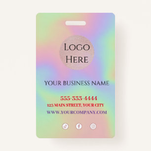 Scannable trendy ID badge