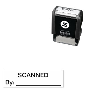 SCANNED By Custom Self Inking Office Stamp