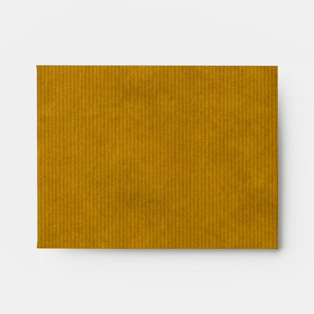 Scanned Kraft Paper Texture Strong Mustard Envelope (Front)