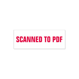 Scanned to pdf for archiving documents self-inking stamp
