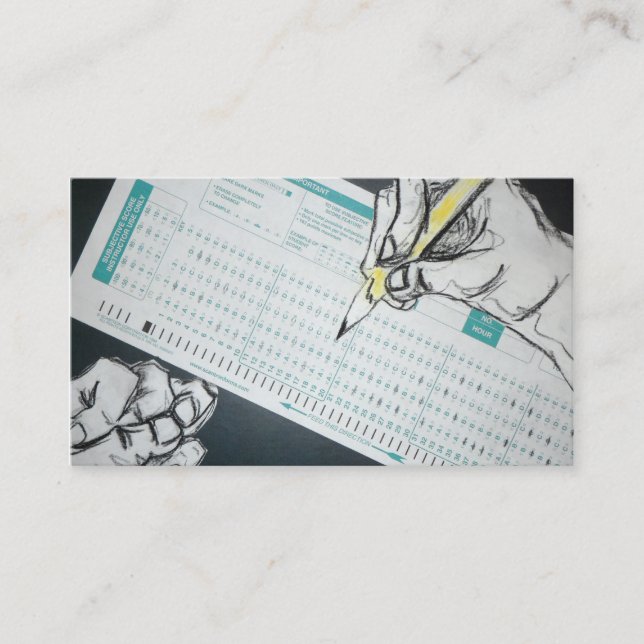 scantron illustration business card (Front)