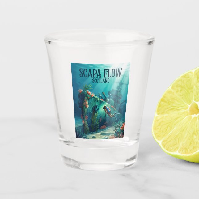Scapa Flow Scotland Shot Glass (Front)