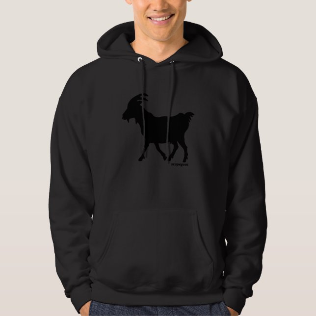 Scapegoat Black Hoodie (Front)