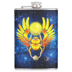 Scarab Hip Flask