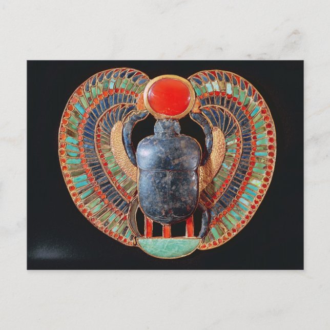 Scarab pectoral, from the tomb of Tutankhamun Postcard (Front)