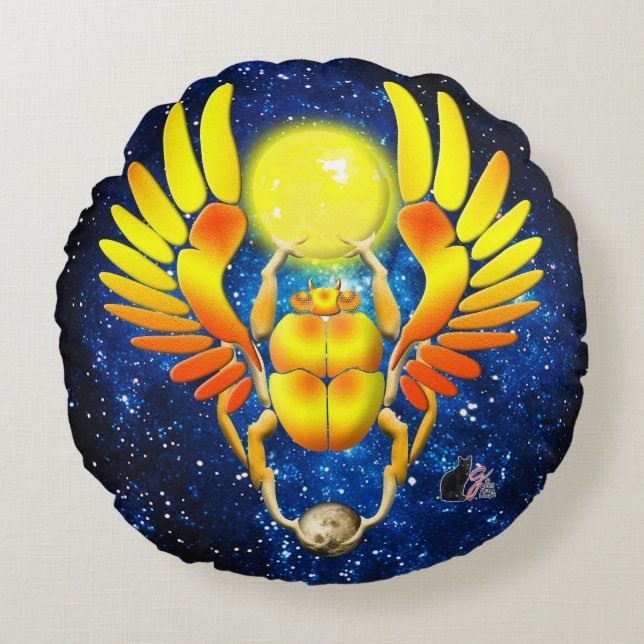 Scarab Round Cushion (Front)