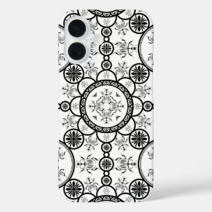 Scarab tile line pattern iPhone 16 case