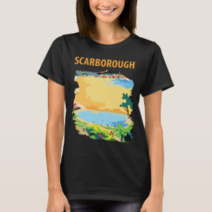 Scarborough British Seaside Retro Travel T-Shirt